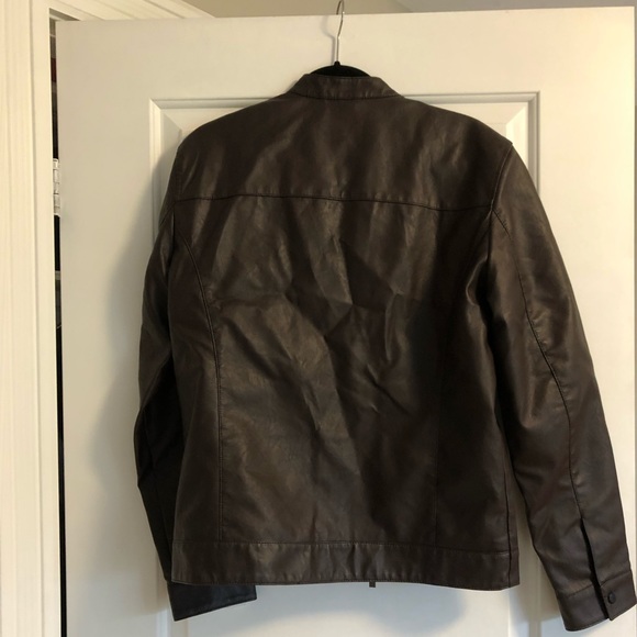 Only & Sons brown leather jacket - Picture 6 of 8